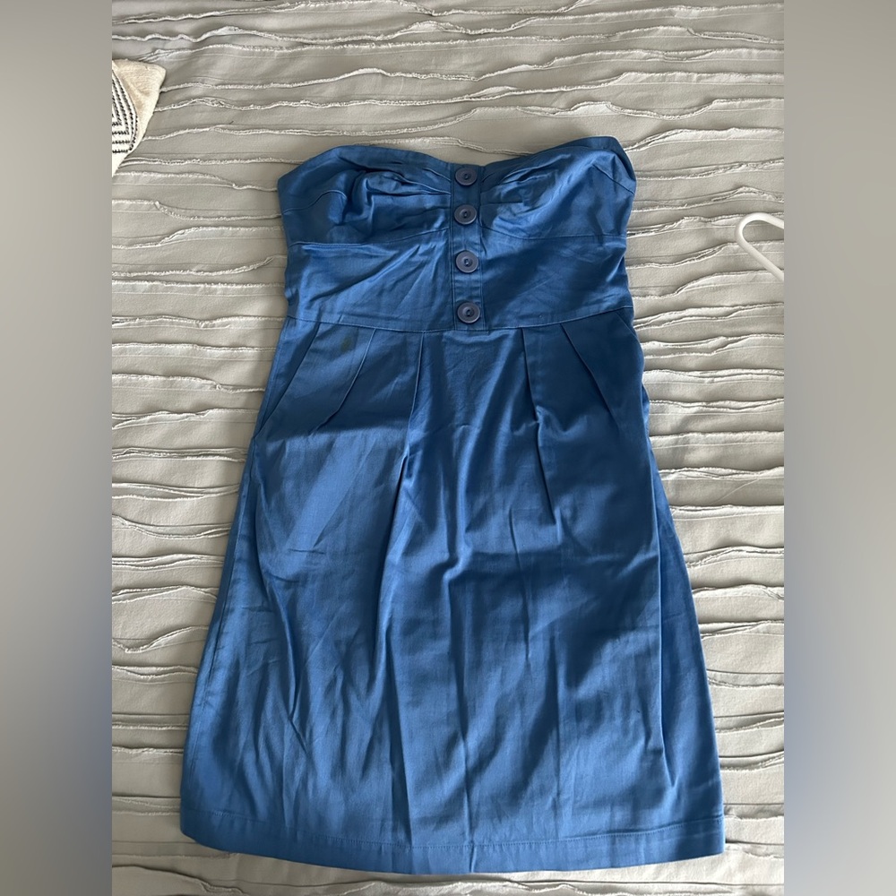 Jack by BB Dakota Strapless Blue Dress